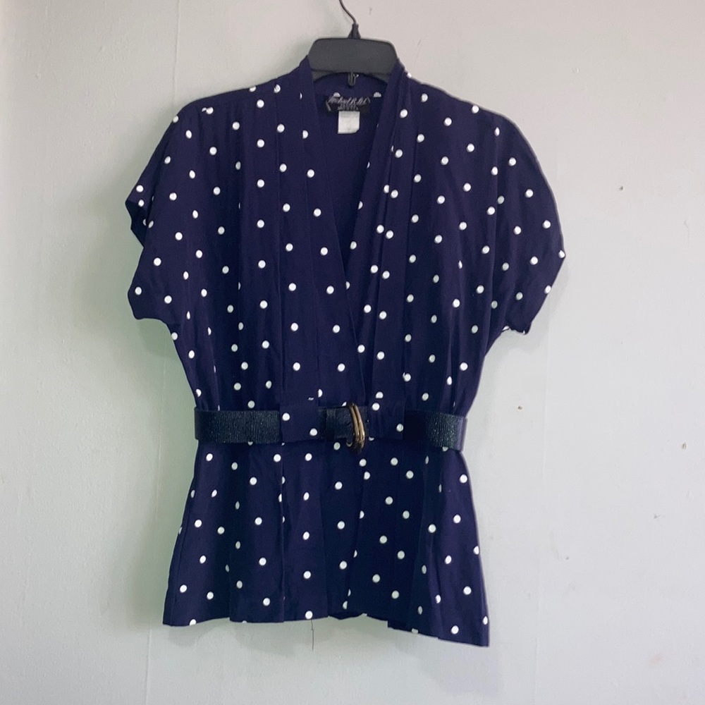 Michael B. LTD Vintage Pleated Blouse Size S
